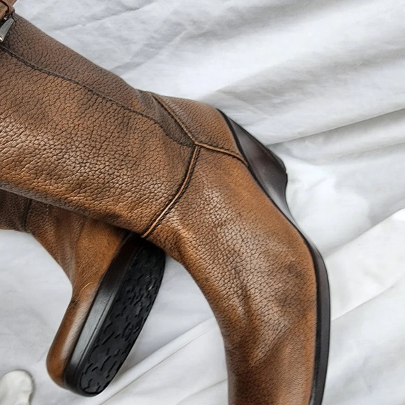 Stuart‎ Weitzman leather Sculpted heel leather boots 8.5 - Picture 9 of 13